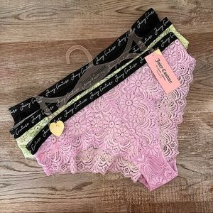 NWT Juicy Couture 3PCK Panties